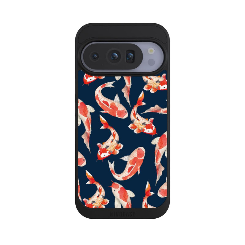 Pixel 10 Pro NIVOpure Koi auf blauem Hintergrund