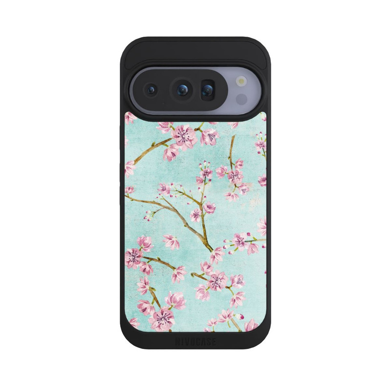 Pixel 10 Pro NIVOpure Kirschblütenzweigmuster Hellblau