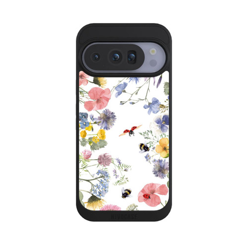 Google Pixel 10 Pro NIVOpure Bunte Frühlingsblumen und Bienen