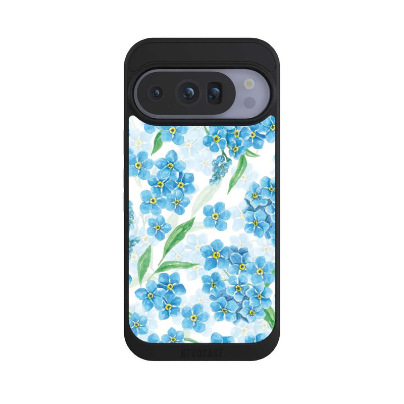 Pixel 10 Pro NIVOpure Vergissmeinnicht-Muster Weiß