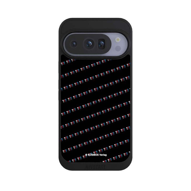 Pixel 10 Pro NIVOpure Drei Fragezeichen Muster Schräg