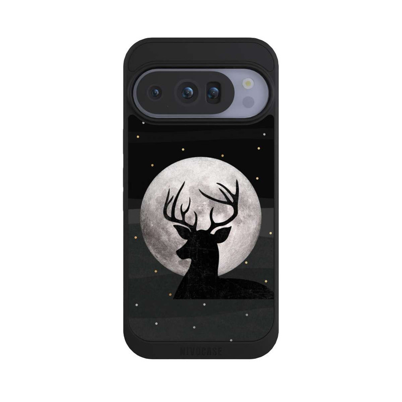 Pixel 10 Pro NIVOpure Cerf et lune en argent