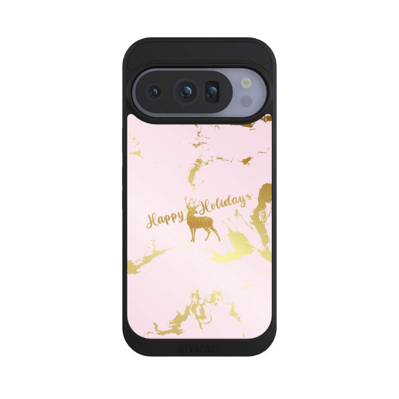 Pixel 10 Pro NIVOpure Happy Holidays Reindeer Gold