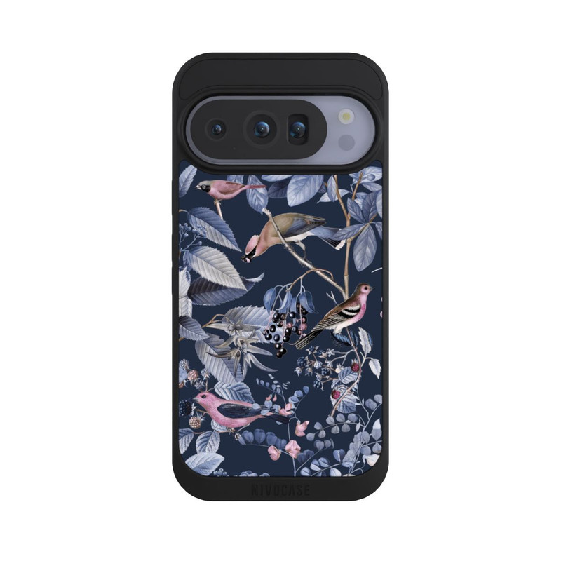 Pixel 10 Pro NIVOpure Vögel und Beeren blau