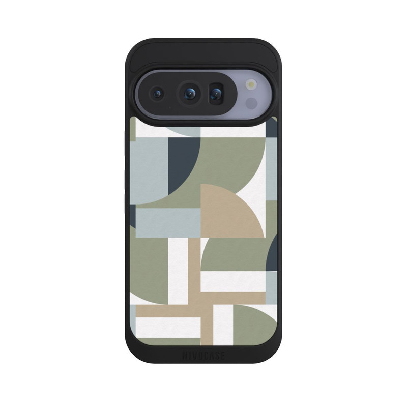 Pixel 10 Pro NIVOpure Futuristic Bauhaus Polygons Beige