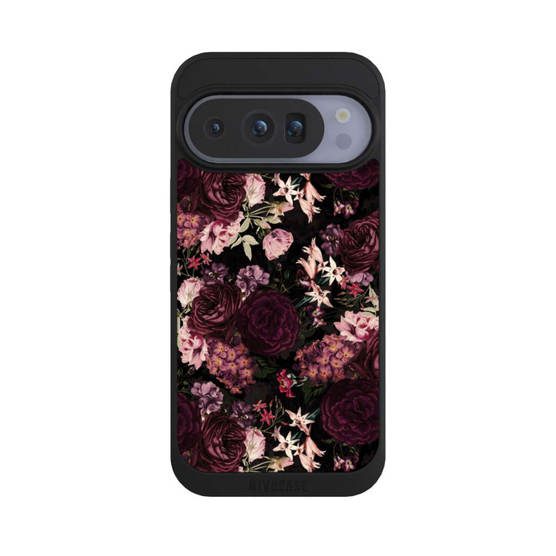 Pixel 10 Pro NIVOpure Fond Fleur Violet Foncé