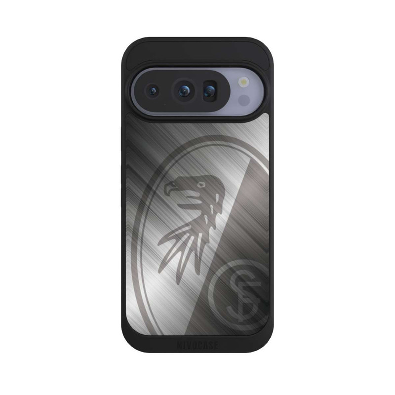 Pixel 10 Pro NIVOpure SC Freiburg Glänzendes Metall Hintergrund