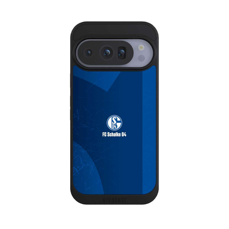 Pixel 10 Pro NIVOpure Schalke 04 Blauer Hintergrund Mit Logo