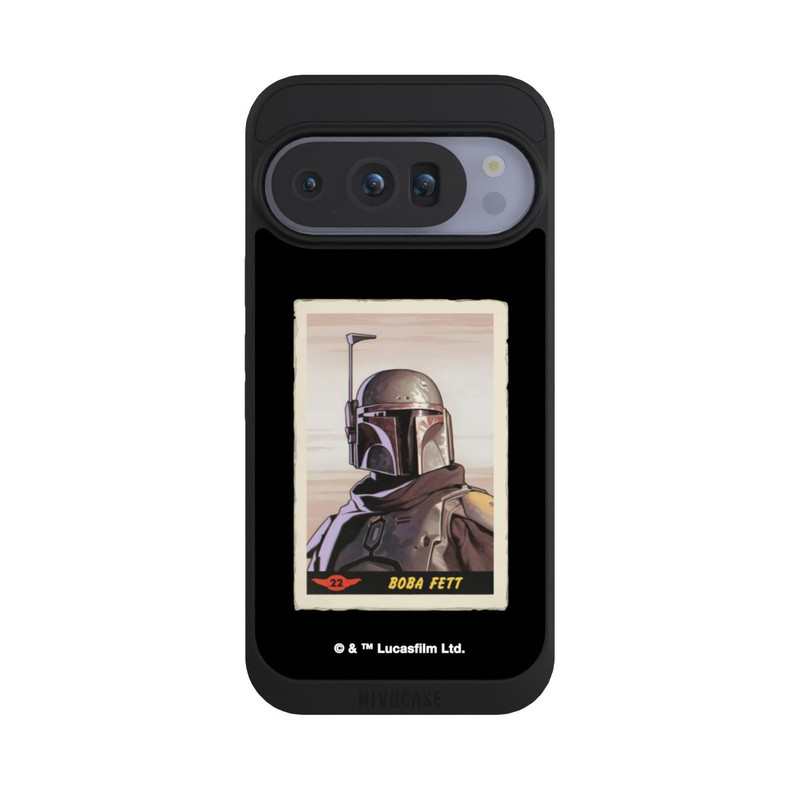 Pixel 10 Pro NIVOpure Boba Fett Badges Black Background