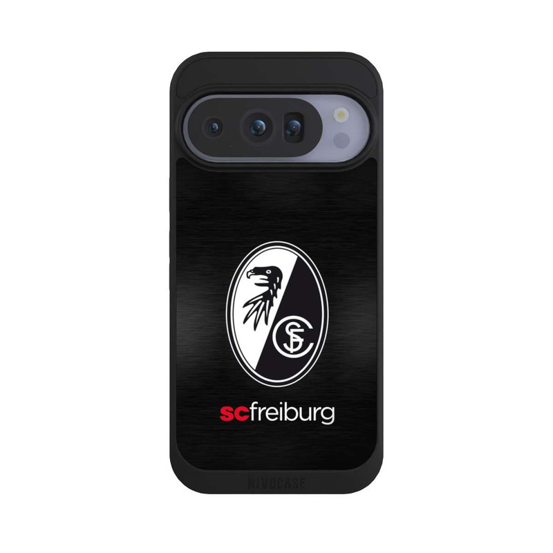 Pixel 10 Pro NIVOpure  Kratzen Metall Hintergrund mit dem Schriftzug  Horizontal SC Freiburg