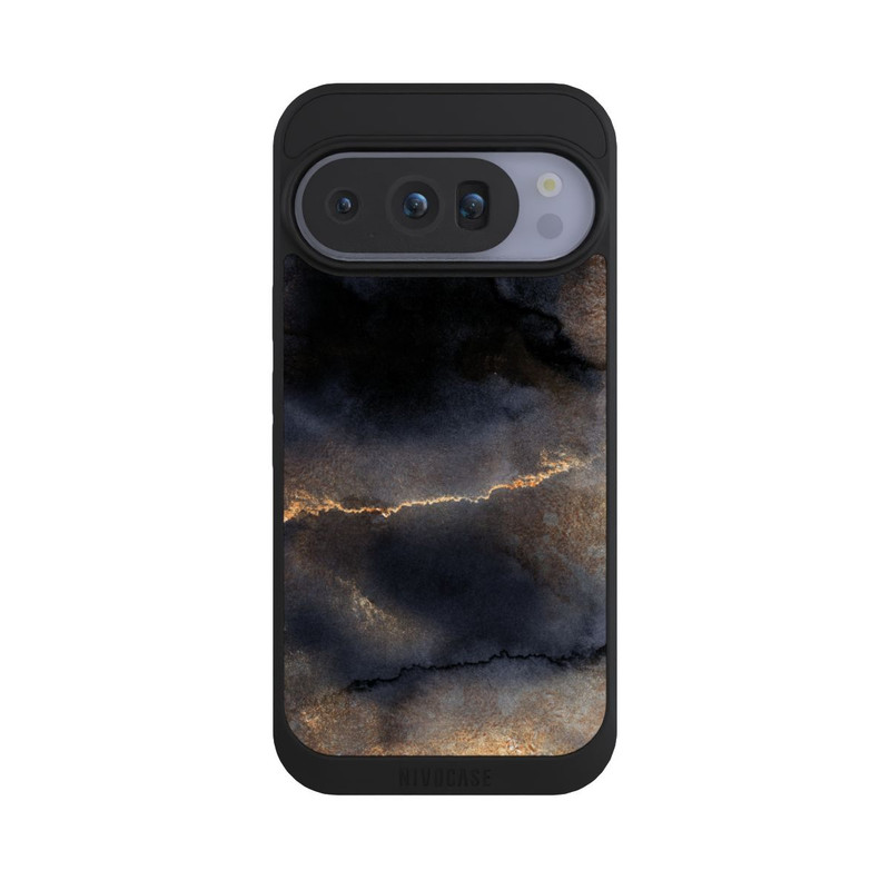 Pixel 10 Pro NIVOpure Schwarzer Marmor Goldstaub Look