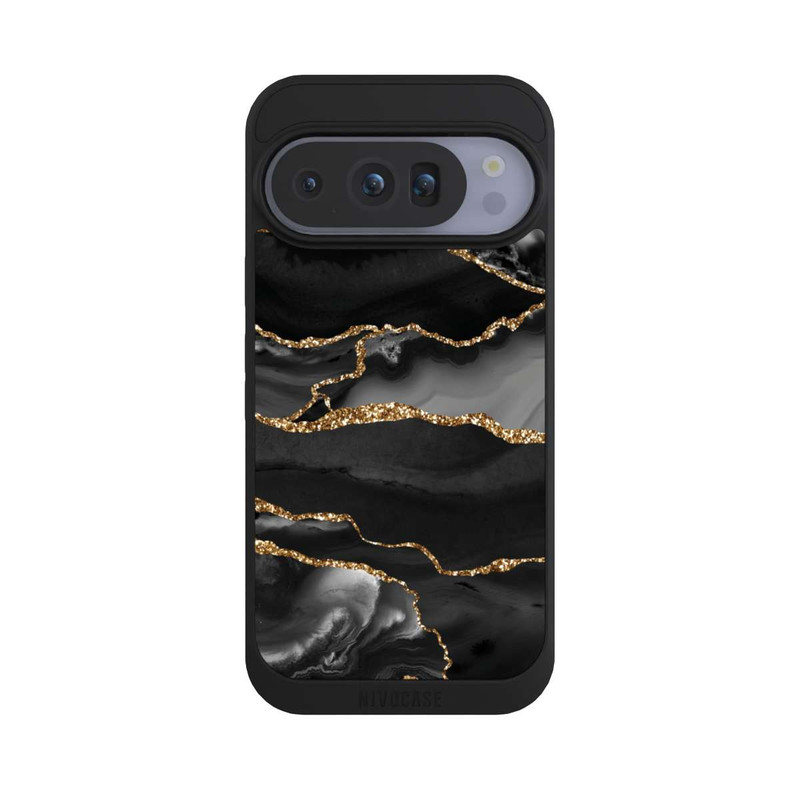 Pixel 10 Pro NIVOpure Look Marbre Rayé Or