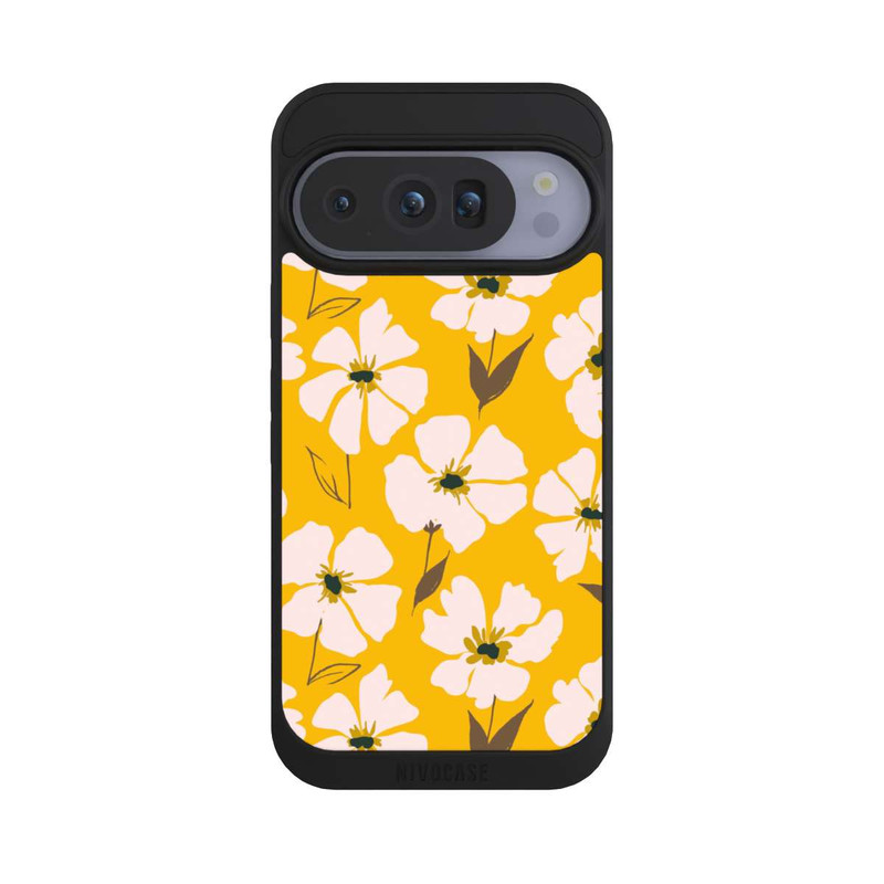 Pixel 10 Pro NIVOpure Blumenwiese auf Gelb Ocker