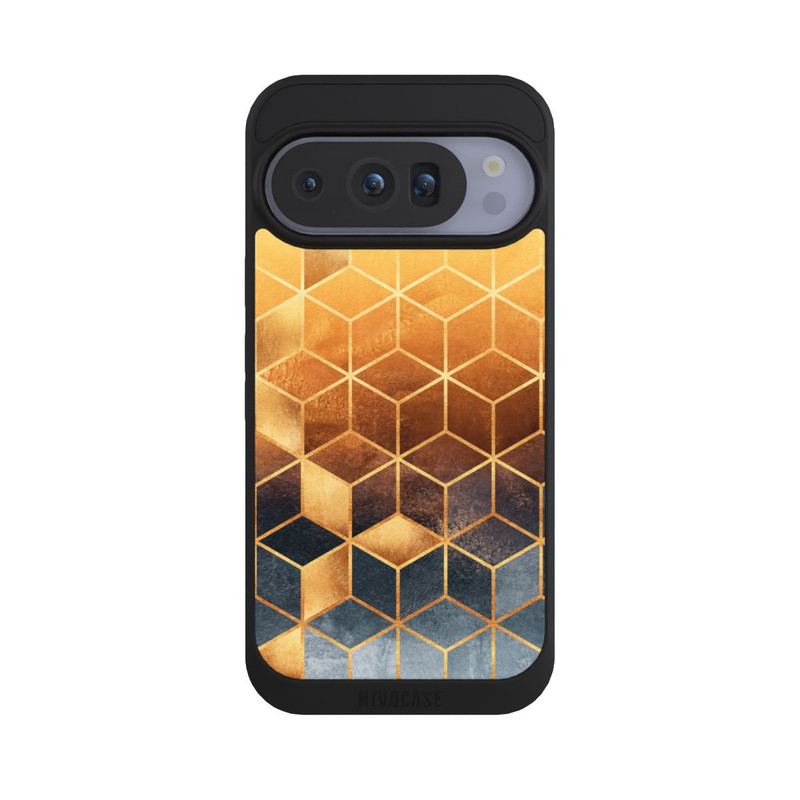 Pixel 10 Pro NIVOpure Würfel goldener Farbverlauf