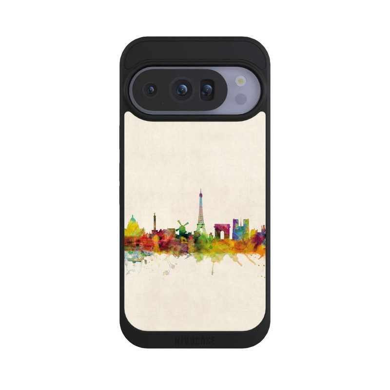 Pixel 10 Pro NIVOpure Arrière-plan vintage de l'horizon de Paris
