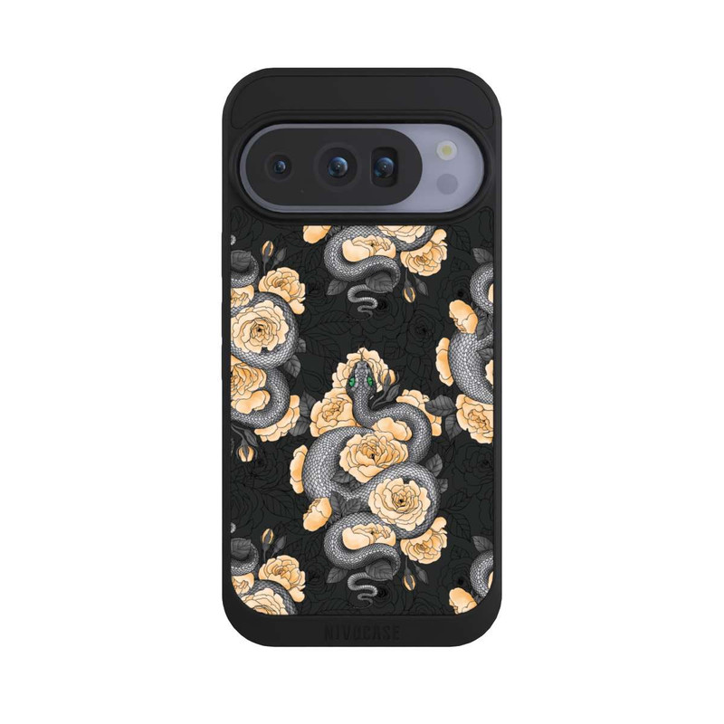 Pixel 10 Pro NIVOpure Schlange und gelbe Blume