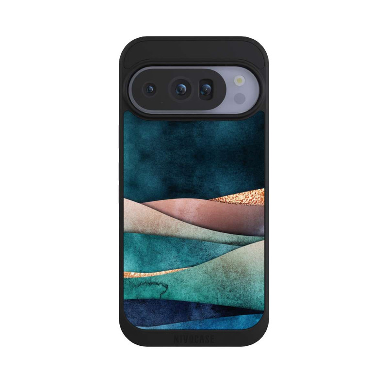 Pixel 10 Pro NIVOpure Blau-Goldene Wellen