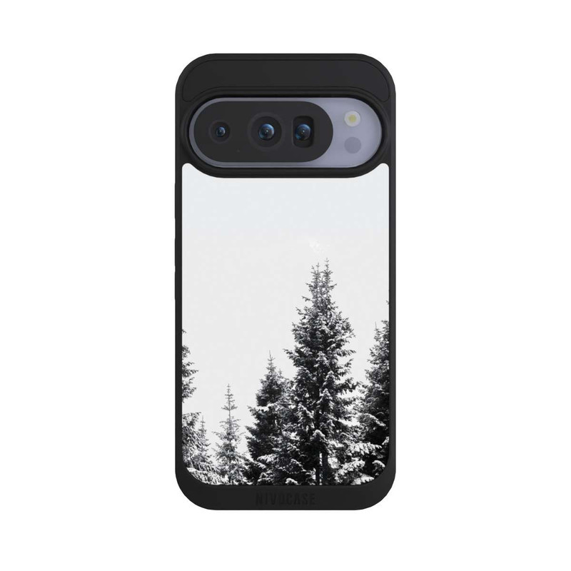 Pixel 10 Pro NIVOpure Schneebedeckte Tannen