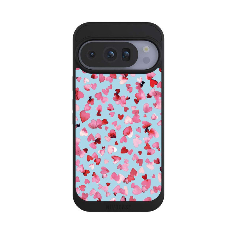 Pixel 10 Pro NIVOpure Valentinstagsherzen in rosa blau