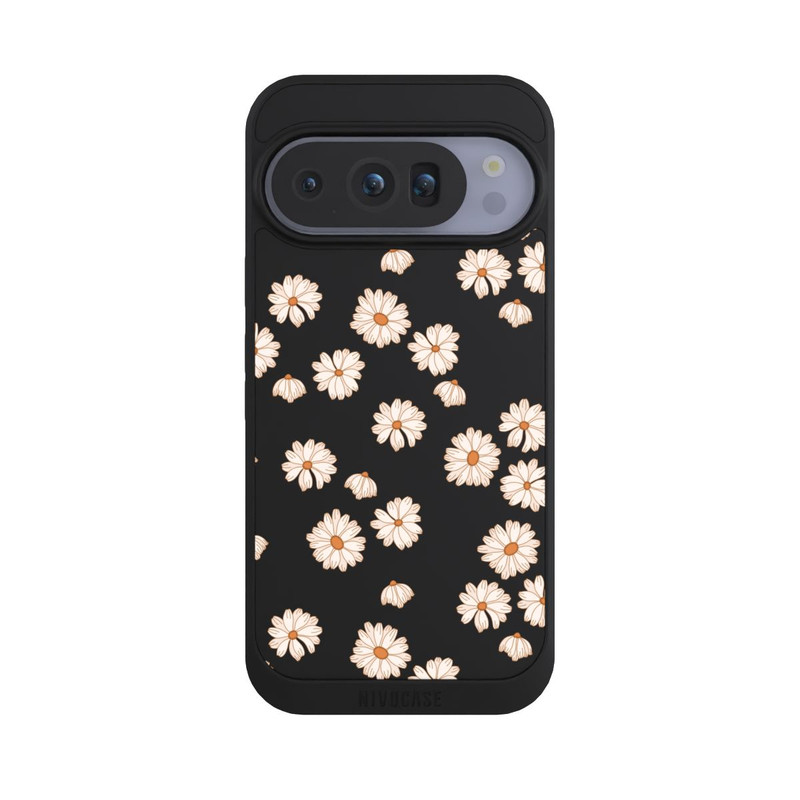 Pixel 10 Pro NIVOpure Flowerpower Wallpaper White