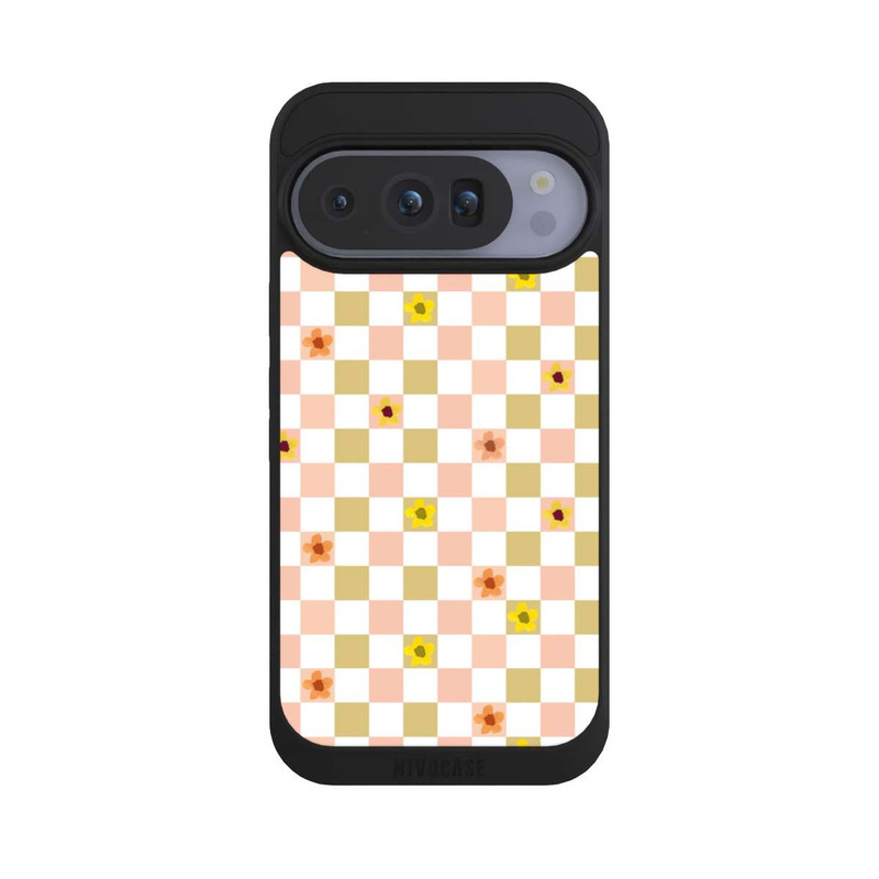 Pixel 10 Pro NIVOpure Kariert nostalgische Pastellblumen