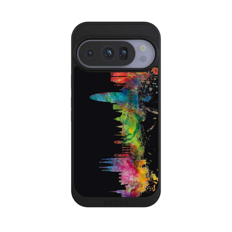 Pixel 10 Pro NIVOpure Barcelona Spanien Skyline Schwarz
