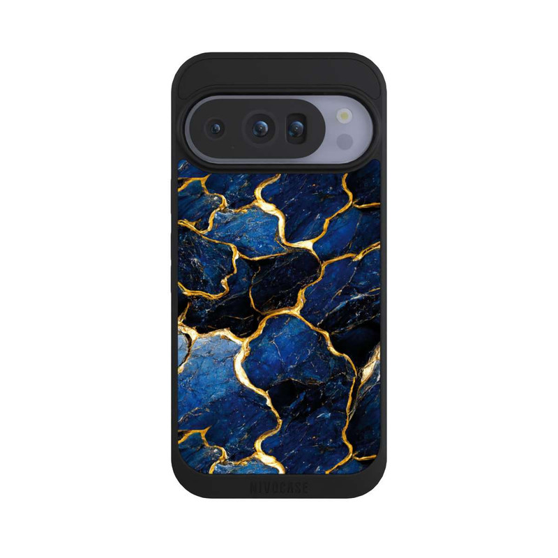 Pixel 10 Pro NIVOpure Couches d'impression en marbre bleu et or