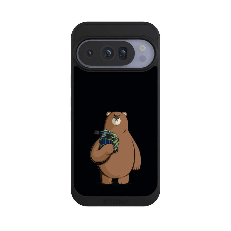 Pixel 10 Pro NIVOpure Der Bär mit dem Helm Schwarz