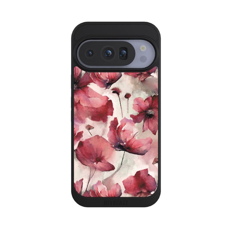 Pixel 10 Pro NIVOpure Wild Poppies Seamless Watercolour with AI