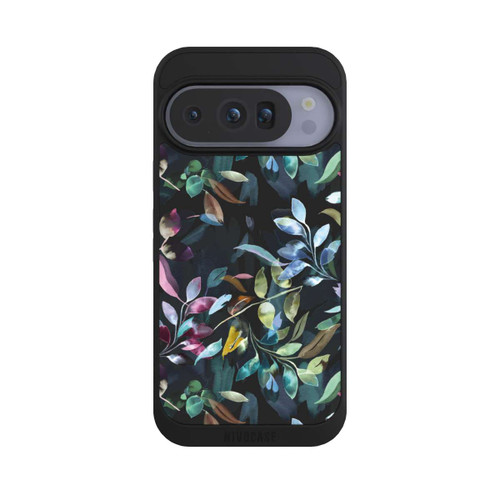 Google Pixel 10 Pro NIVOpure Mystische Aquarellblätter schwarz