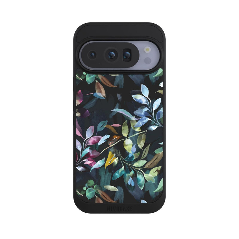 Pixel 10 Pro NIVOpure Watercolor Mystic Leaves Black