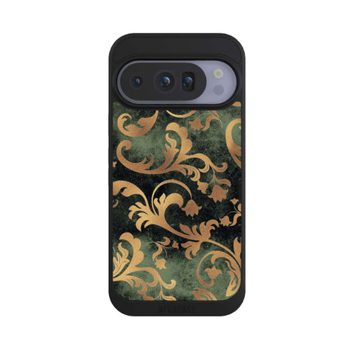 Google Pixel 10 Pro NIVOpure Papier Peint Damassé Vert Foncé