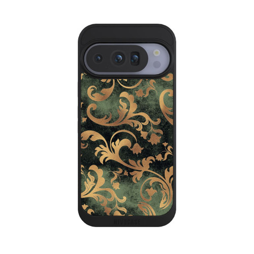 Google Pixel 10 Pro NIVOpure Damask Wallpaper Dark Green