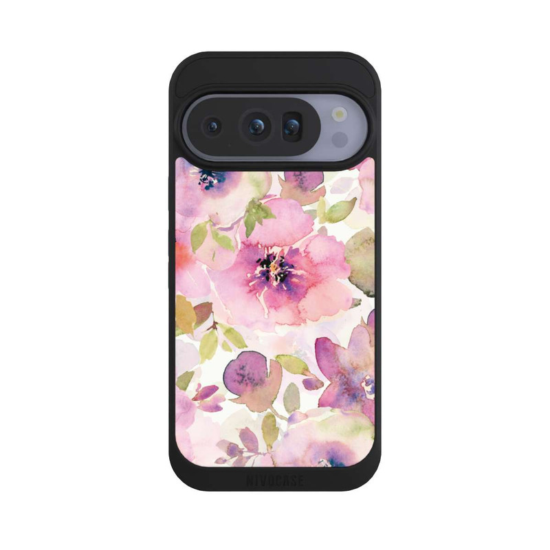 Pixel 10 Pro NIVOpure Tapete mit rosa Blumen