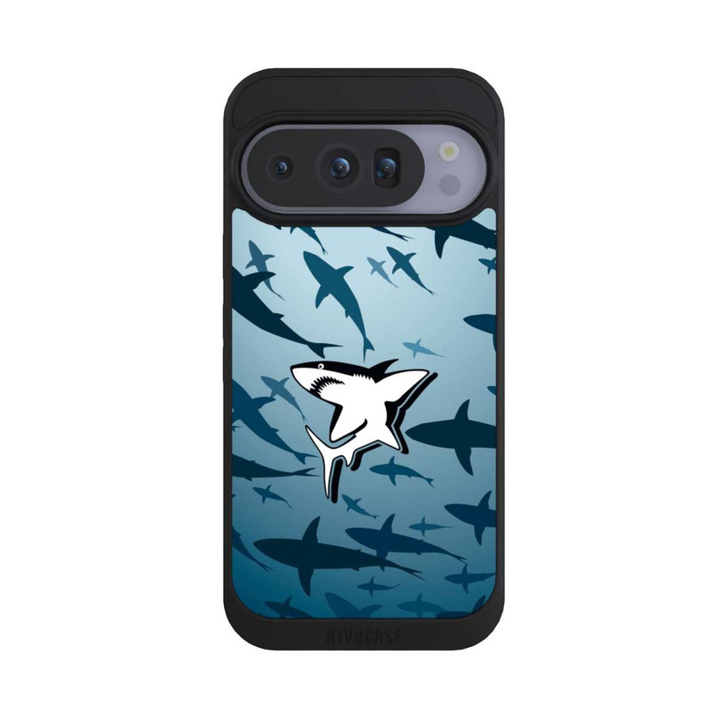 Pixel 10 Pro NIVOpure Haie Muster Blau