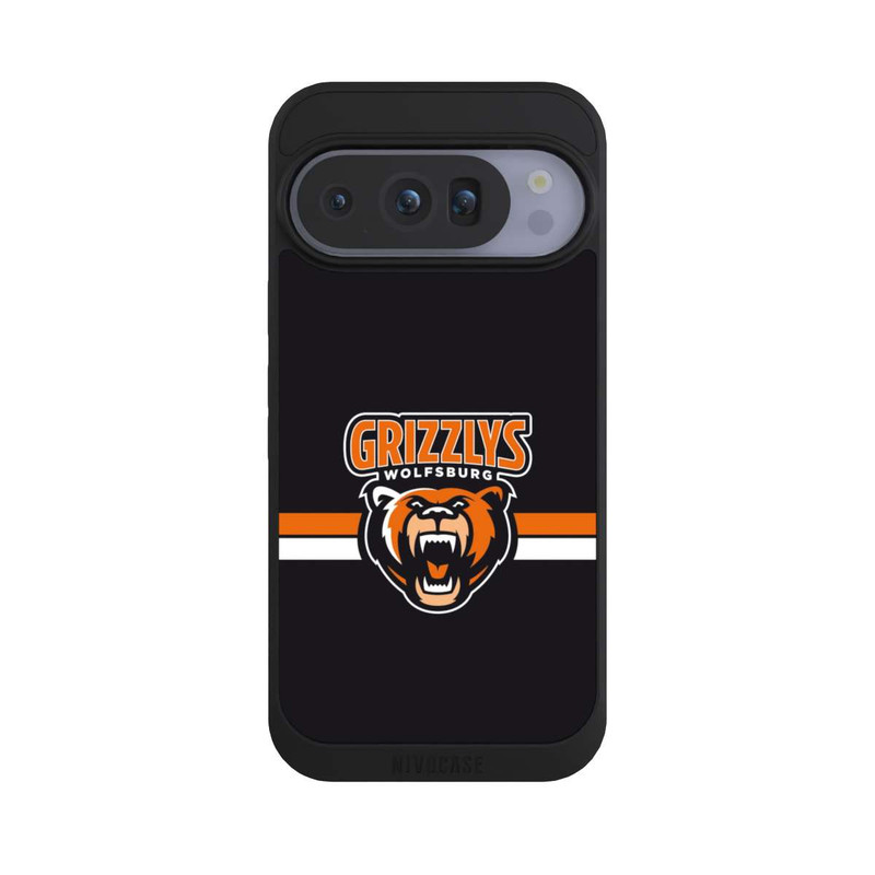 Pixel 10 Pro NIVOpure Logo Streifen Orange und Weiß 
