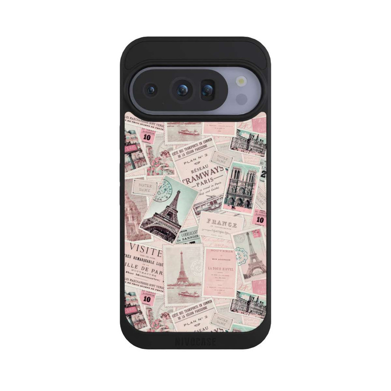 Pixel 10 Pro NIVOpure Vintage Paris Postcards Pattern