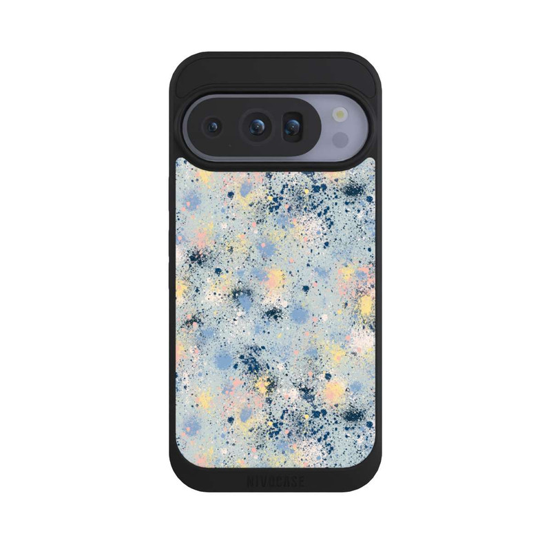 Pixel 10 Pro NIVOpure Tintentropfen Staub Textur Blau