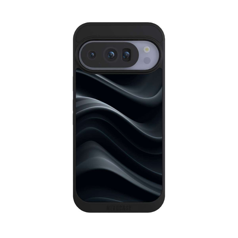 Pixel 10 Pro NIVOpure Black Waves Texture