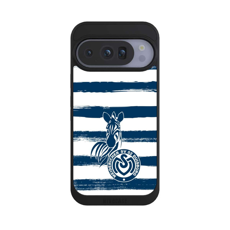Pixel 10 Pro NIVOpure MSV Duisburg Blau Weiß Gestreift