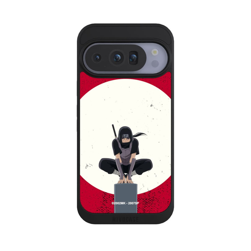 Pixel 10 Pro NIVOpure Itachi Uchiha symbol red background