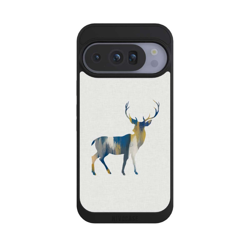 Pixel 10 Pro NIVOpure Blauer und gelber Hirsch