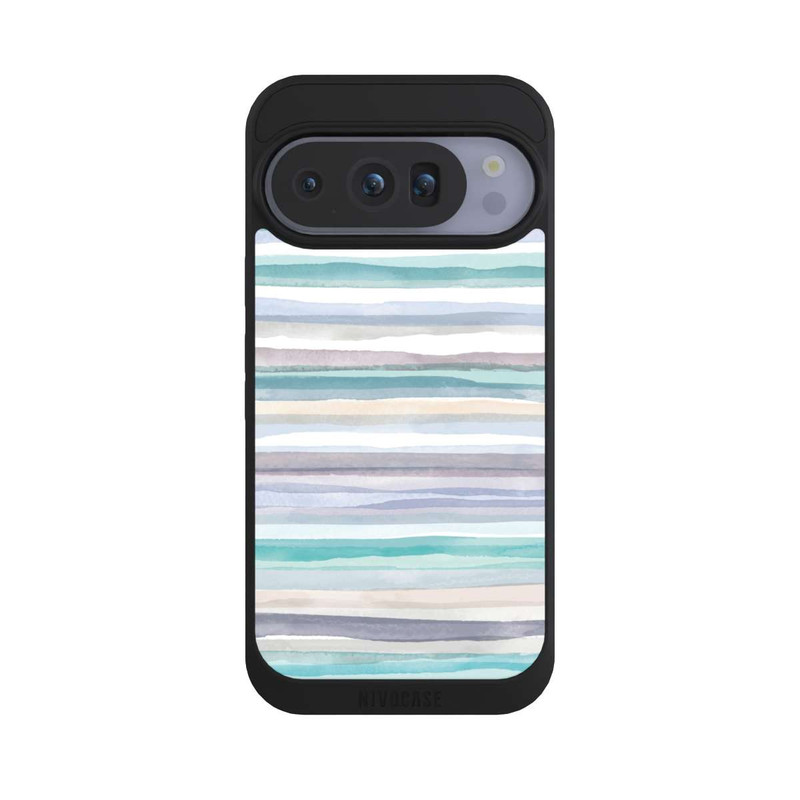 Pixel 10 Pro NIVOpure Rayures pastel bleu