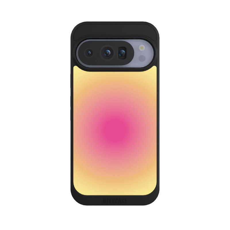 Pixel 10 Pro NIVOpure Aura yellow pink circle