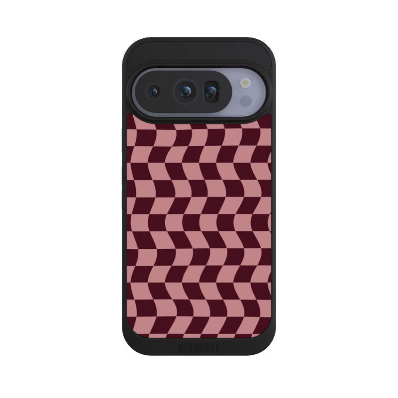 Pixel 10 Pro NIVOpure Schachbrett Rot-Rosa
