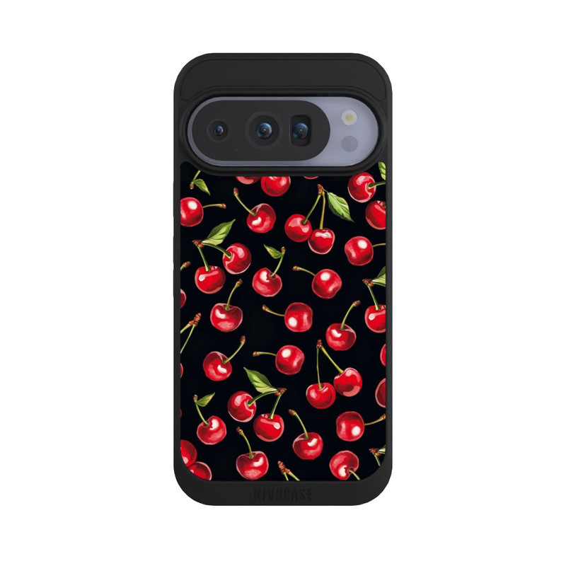Pixel 10 Pro NIVOpure Cherry Pattern Black with AI