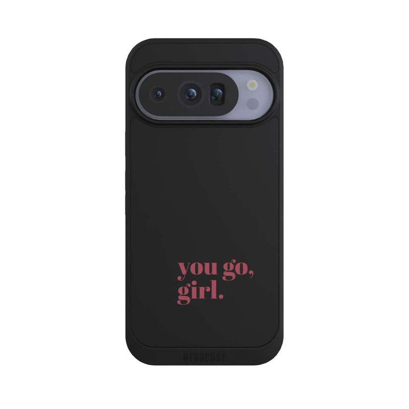 Pixel 10 Pro NIVOpure You Go Girl Rosa Transparent