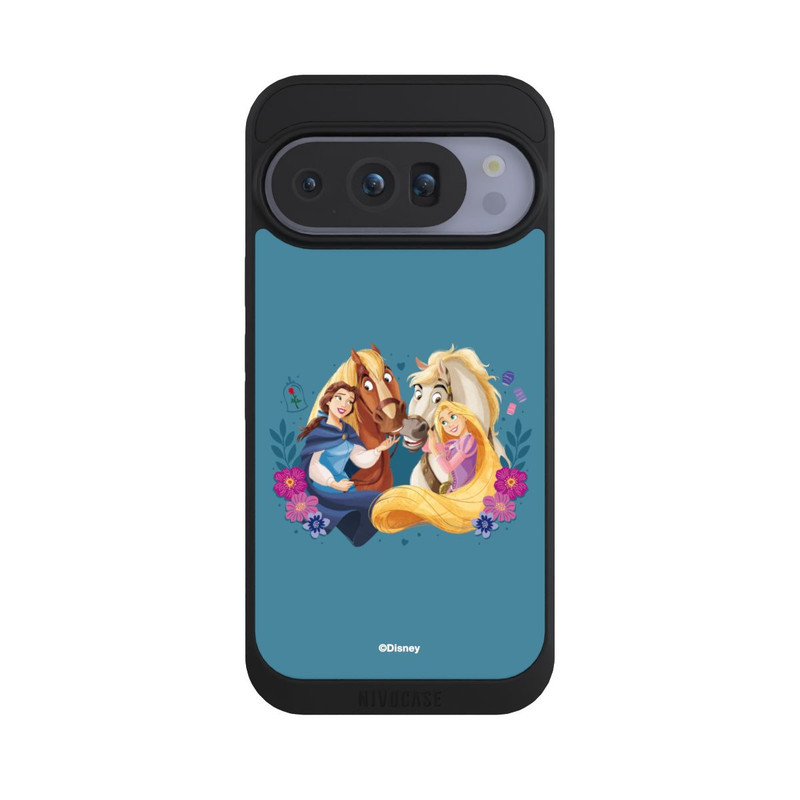 Pixel 10 Pro NIVOpure Disney Princess Belle and Rapunzel with Horses
