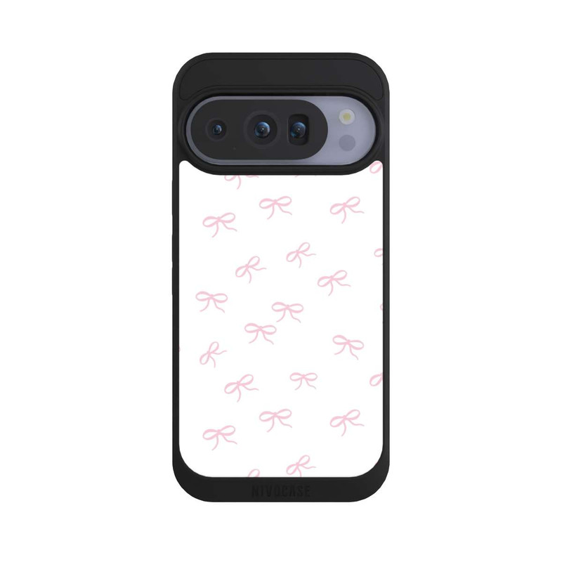 Pixel 10 Pro NIVOpure Schleifen Muster Rosa Weiß