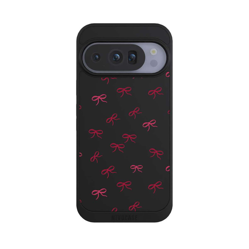 Pixel 10 Pro NIVOpure Bows Red Pattern Transparent